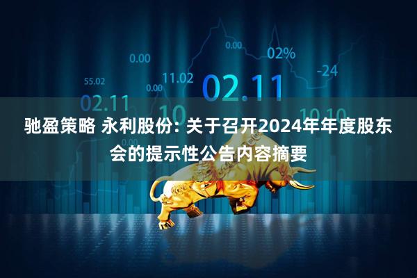 驰盈策略 永利股份: 关于召开2024年年度股东会的提示性公告内容摘要