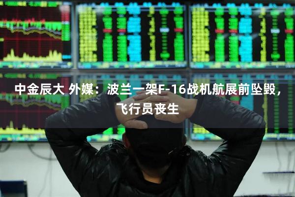 中金辰大 外媒：波兰一架F-16战机航展前坠毁，飞行员丧生
