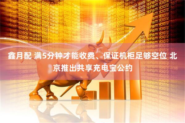 鑫月配 满5分钟才能收费、保证机柜足够空位 北京推出共享充电宝公约